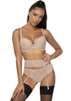 Producent Bielizny Damskiej Mat Lingerie Pas Do Pończoch Beżowy Estelle P-0198/3