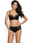 Producent Bielizny Damskiej Mat Lingerie Figi Czarno-Beżowy Olivia F-3108/5