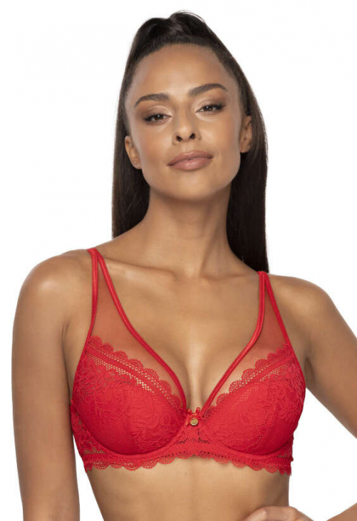 Biustonosz push-up Mat Estelle M-0198/11 czerwony