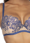 Biustonosz push-up Mat Frances M-3804/11 beżowo-granatowy