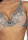 Biustonosz push-up Mat Maureen M-3808/11/1 beżowo-turkusowy