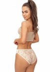 Donna Figi damskie z koronką - 233 beżowe