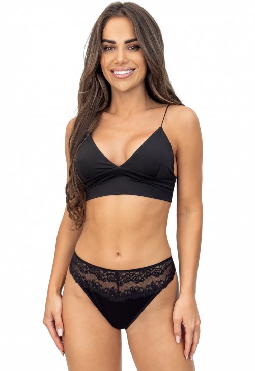Stringi koronkowe Donna 230 czarne