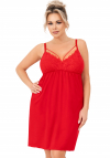 Donna Seksowna koszula nocna plus size - sylvia czerwona plus size