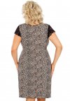 Wiskozowa koszulka plus size Donna Omari w panterkę