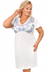 Donna Koszula nocna ekri z koronką - angela plus size