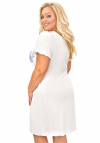Donna Koszula nocna ekri z koronką - angela plus size