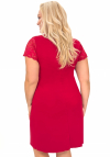 Koszula nocna z wiskozy Donna Sonia Plus Size bordowa