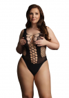 Le Désir Contrast Fence Net Teddy - Size - Black