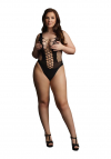 Le Désir Contrast Fence Net Teddy - Size - Black