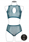 Le Désir Duo Net Key-Hole Bra Set - One Size - Blue
