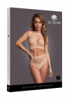 Le Désir Duo Net Key-Hole Bra Set - One Size - Nude