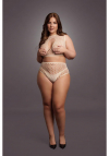 Le Désir Duo Net Key-Hole Bra Set - Size - Nude
