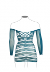 Le Désir Long-Sleeved Net Mini Dress - Size - Blue