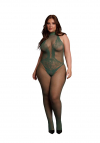 Le Désir Fishnet and Lace Bodystocking - Size