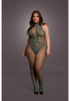 Le Désir Fishnet and Lace Bodystocking - Size