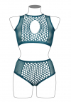 Le Désir Duo Net Key-Hole Bra Set - Size - Blue