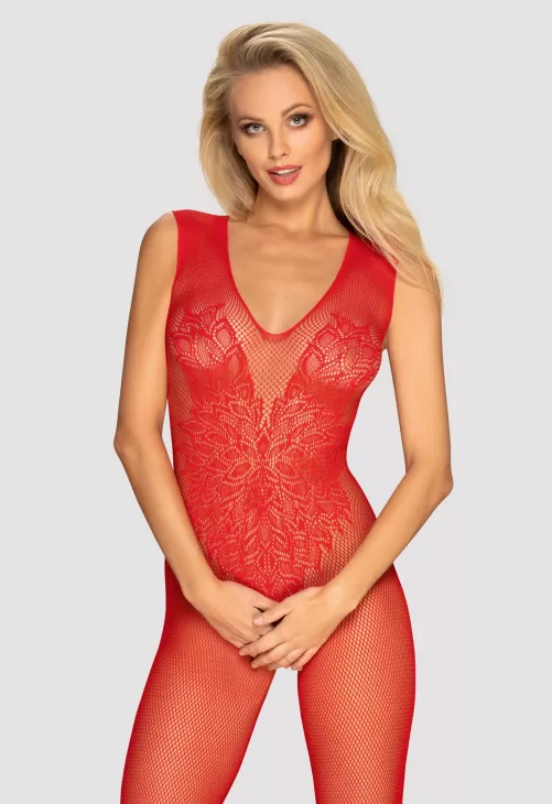 Obsessive Bodystocking N112 Czerwone