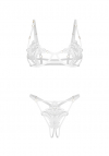 Obsessive Luise Sublim White Komplet 2-Cz Otwarty