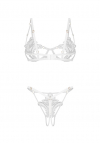 Obsessive Luise Sublim White Komplet 2-Cz Otwarty