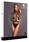 Le Désir Body with fishnet structure and turtle neck.