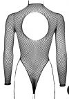 Le Désir Body with fishnet structure and turtle neck.