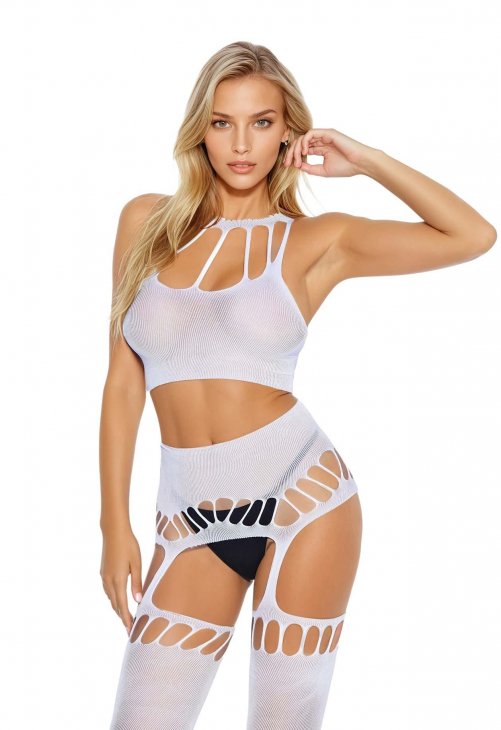 SoftLine Collection Bodystocking 2074 white