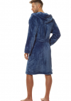 Szlafrok męski z kapturem L&L 2110 Costa navy
