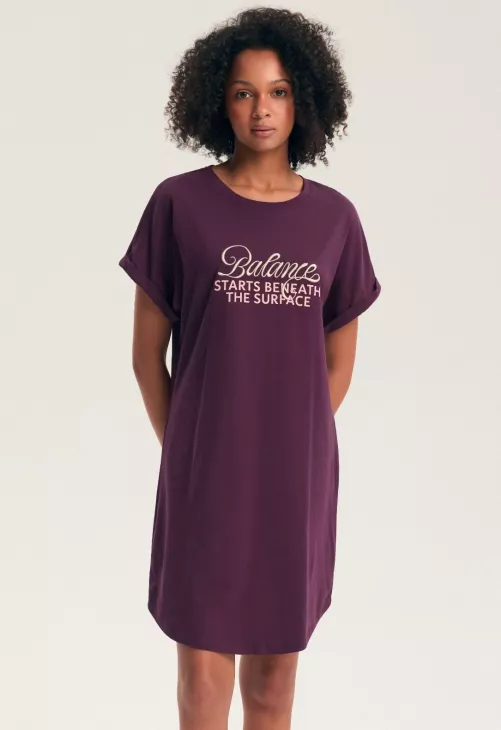 Bawełniana koszula nocna z krótkim rękawem Henderson Ladies Galla 45404