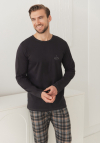 Taro 3663 Piżama Męska Długa Laurent S-2Xl