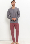 Taro 3674 Piżama Męska Długa Ricardo M-2Xl