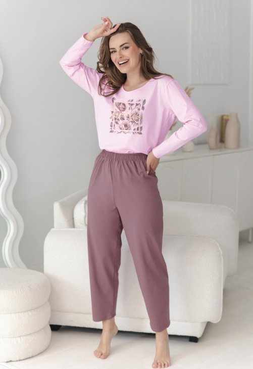 Taro 3632 Piżama Damska Długa Solene M-Xl