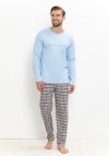 Taro 3665 Piżama Męska Długa Sven S-2Xl