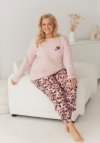 Taro 3653 Piżama Damska Długa Ardenia 2Xl-3Xl