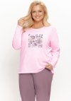 Taro 3657 Piżama Damska Długa Solene 2Xl-4Xl