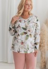 Taro 3652 Piżama Damska Długa Denisa 2Xl-4Xl