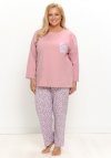 Taro 3656 Piżama Damska Długa Agnessa 4Xl-6Xl
