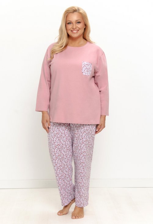 Taro 3656 Piżama Damska Długa Agnessa 4Xl-6Xl