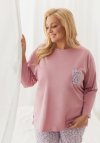 Taro 3656 Piżama Damska Długa Agnessa 4Xl-6Xl