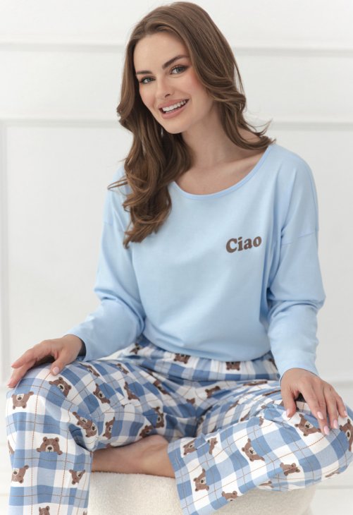 Taro 3631 Piżama Damska Długa Freja S-Xl