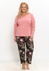 Taro 3654 Piżama Damska Długa Maribel 2Xl-3Xl