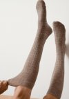 Steven Podkolanówki Damskie Merino Wool Prążek 130