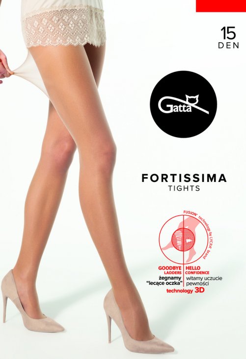 Gatta Fortissima - Rajstopy Gładkie 3D Wyprzedaż