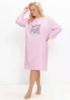 Bawełniana koszula nocna z długim rękawem Taro Selia  3661 2XL-3XL