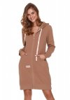 Doctor Nap Szlafrok typu homewear z bawełny organicznej Wood SMZ.9756