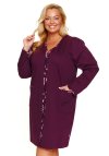 Doctor Nap Bawełniany szlafrok plus size SMZ.7319