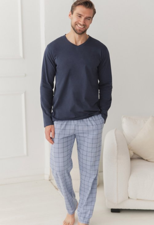 Taro 3668 PIŻAMA MĘSKA DŁUGA DORIAN M-2XL