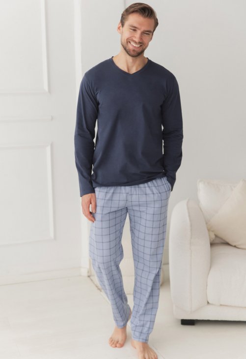 Taro 3670 PIŻAMA MĘSKA DŁUGA DORIAN 5XL-6XL