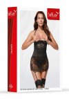 SoftLine Collection Top with garter set and thong 110908 black