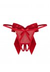 Obsessive Gifty Red stringi otwarte